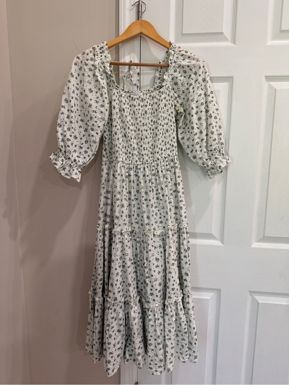 Ivy City Co Madeline Dress in Blue